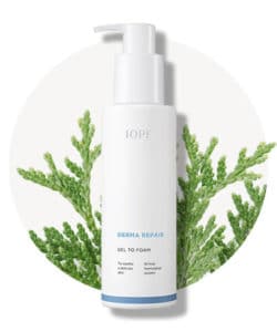 derma repair gel to foam iope