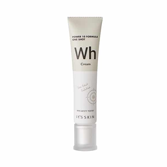 power 10 one shot Wh it's skin crema coreana blanqueadora