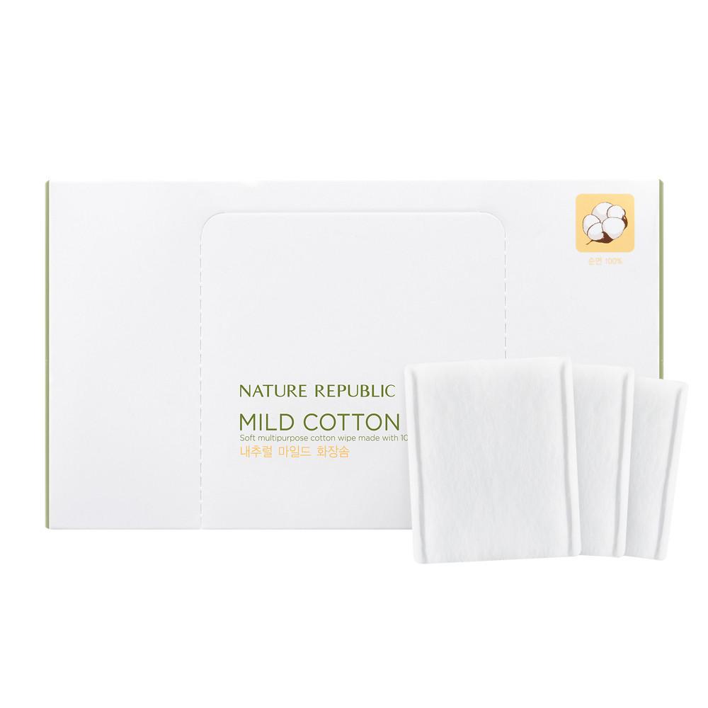 Beauty tool natural mild cotton wipe  (Nature Republic) discos de algodón